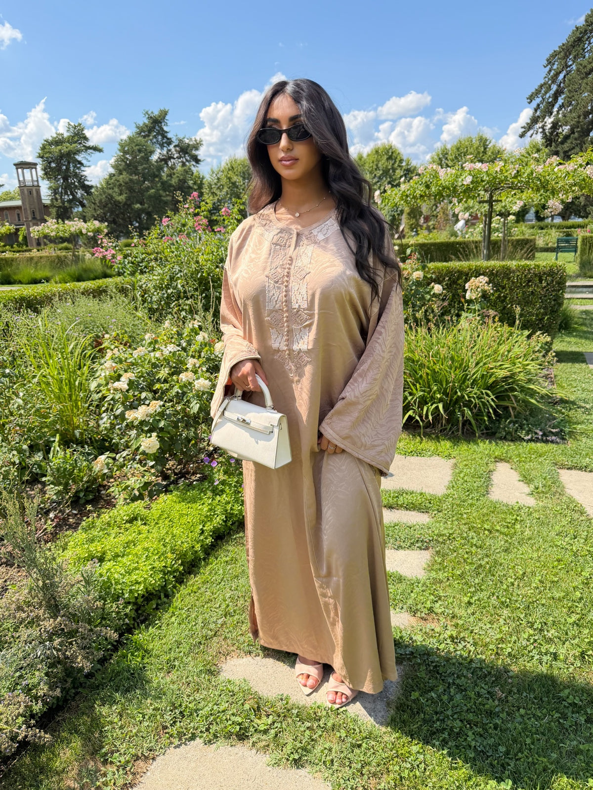 Gandoura Ilham Beige